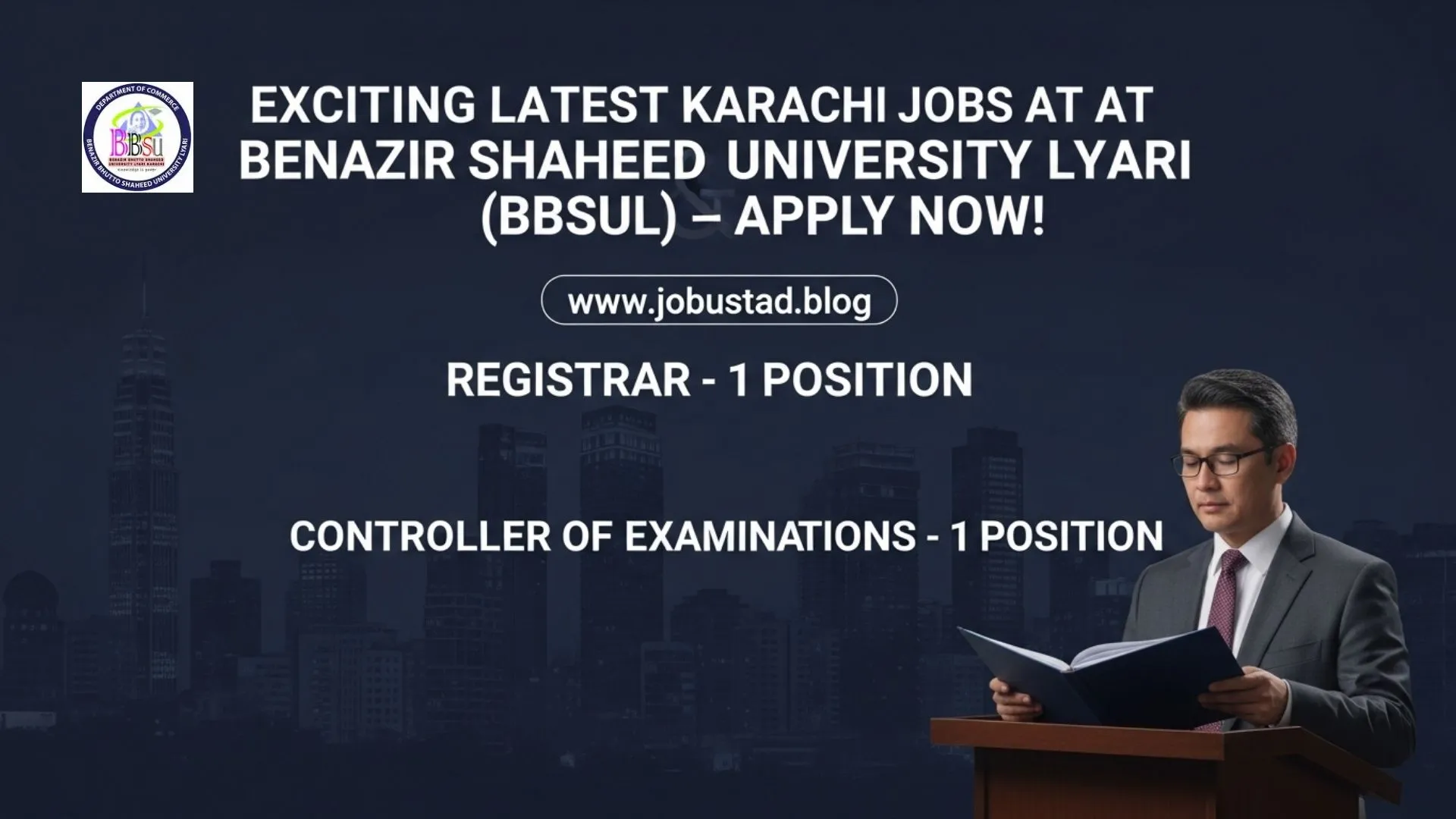 Exciting Latest Karachi Jobs at BBSUL – Apply Now!